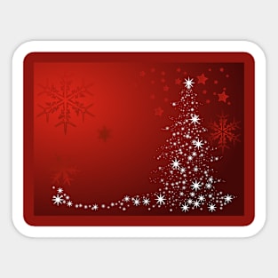 Red Christmas pattern Sticker